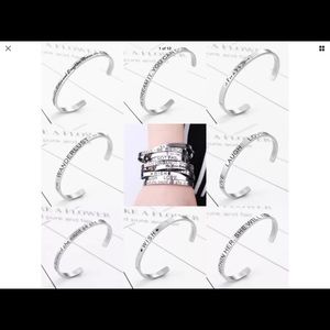 New beautiful stainless steel message bracelet